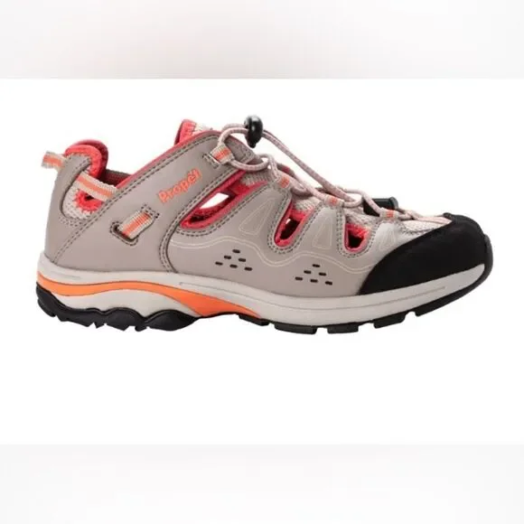 Women’s New Propet Piper beige / coral athleisure breathable tennis shoes size 7 - Picture 1 of 9